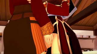 Bellus elf duos habet lesbia sexus ante usura a strapon.